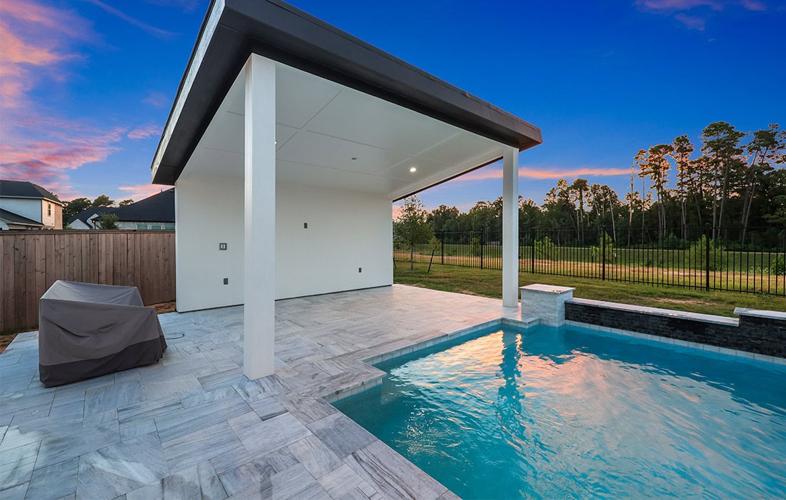 custom-pool-covered-patio-sunset-houston